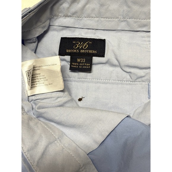 Brooks Brothers 346 Shorts‎ Mens 33 Blue Turtle Embroidered Cotton Preppy 6.5" - Picture 2 of 10